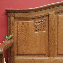 Load image into Gallery viewer, x SOLD Vintage French Hall Settle, Entry Foyer Chair or Bench, Lift Lid Blanket Box B10588