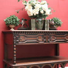 Load image into Gallery viewer, x SOLD Antique Waring and Gillow, Paris France Sideboard, 2 Drawer Hall Cabinet in Oak B10263