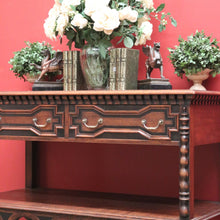 Load image into Gallery viewer, x SOLD Antique Waring and Gillow, Paris France Sideboard, 2 Drawer Hall Cabinet in Oak B10263