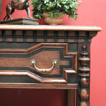 Load image into Gallery viewer, x SOLD Antique Waring and Gillow, Paris France Sideboard, 2 Drawer Hall Cabinet in Oak B10263