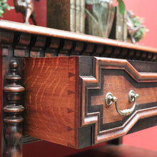 Load image into Gallery viewer, x SOLD Antique Waring and Gillow, Paris France Sideboard, 2 Drawer Hall Cabinet in Oak B10263