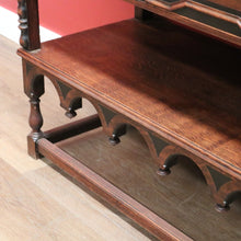 Load image into Gallery viewer, x SOLD Antique Waring and Gillow, Paris France Sideboard, 2 Drawer Hall Cabinet in Oak B10263