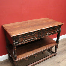 Load image into Gallery viewer, x SOLD Antique Waring and Gillow, Paris France Sideboard, 2 Drawer Hall Cabinet in Oak B10263
