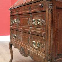 Load image into Gallery viewer, x SOLD Vintage French Bookcase Bureau, Writing Bureau Desk with Bookcase to the Top 10838