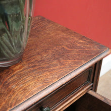 Load image into Gallery viewer, x SOLD Antique French Bedside Cabinet or Lamp Side Table with Cupboard and Drawer Storage B11438
