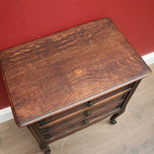 Load image into Gallery viewer, x SOLD Antique French Bedside Cabinet or Lamp Side Table with Cupboard and Drawer Storage B11438

