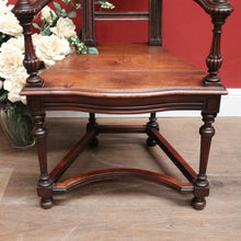 Load image into Gallery viewer, Antique French Walnut circa 1840-50 Bedroom, Throne Chair, Hall or Desk Chair. B11905

