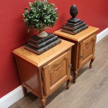 Load image into Gallery viewer, EOFY 10% - Pair of Vintage French Bedside Cabinets or Bedside Tables, Lamp Tables. B11537
