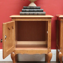 Load image into Gallery viewer, EOFY 10% - Pair of Vintage French Bedside Cabinets or Bedside Tables, Lamp Tables. B11537
