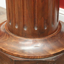 Load image into Gallery viewer, Antique French Pine Pedestal, Fluted Planter Stand or Statue Holder. B11563
