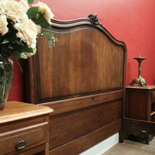 Load image into Gallery viewer, Antique French Double Bed, includes the Headboard, Foot and Side Rails. B11964
