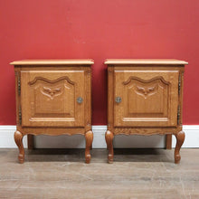 Load image into Gallery viewer, EOFY 10% - Pair of Vintage French Bedside Cabinets or Bedside Tables, Lamp Tables. B11537
