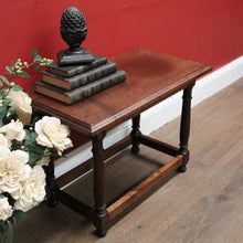 Load image into Gallery viewer, Antique French Side Table, or Lamp Table or Stool, French Milking Stool, Stretcher Base. B11852
