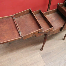 Load image into Gallery viewer, Vintage French Sewing Caddy, with Handle and a 5 Section Scissor Lift Opening. B11875
