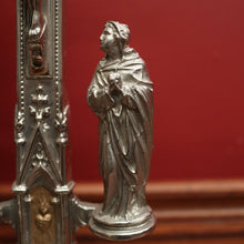 Load image into Gallery viewer, x SOLD Antique French Crucifix, Silver Plate Home Worship Christ on Cross, Jesus Figural. Religion. B11532
