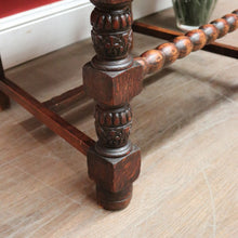 Load image into Gallery viewer, Antique French Hall Chair, an Oak and Rush Seat Carver, Office Chair or Armchair. B11801
