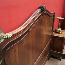 Load image into Gallery viewer, Antique French Double Bed, includes the Headboard, Foot and Side Rails. B11964
