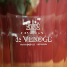 Load image into Gallery viewer, x SOLD French Glass Champagne Bucket, Champagne De Venoge, Depuis 1837, signed France to the base. B11922

