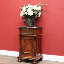 Load image into Gallery viewer, x SOLD Antique French Hall or Side Cabinet, Walnut, Burr Walnut and Marble Lamp Table. B11695
