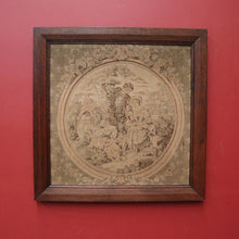 Load image into Gallery viewer, Antique French Aubusson Hand-made Tapestry in the Original Oak Frame. B11343
