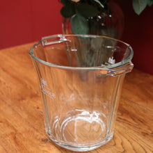 Load image into Gallery viewer, x SOLD French Glass Champagne Bucket, Champagne De Venoge, Depuis 1837, signed France to the base. B11922
