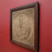 Load image into Gallery viewer, Antique French Aubusson Hand-made Tapestry in the Original Oak Frame. B11343
