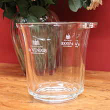 Load image into Gallery viewer, x SOLD French Glass Champagne Bucket, Champagne De Venoge, Depuis 1837, signed France to the base. B11922
