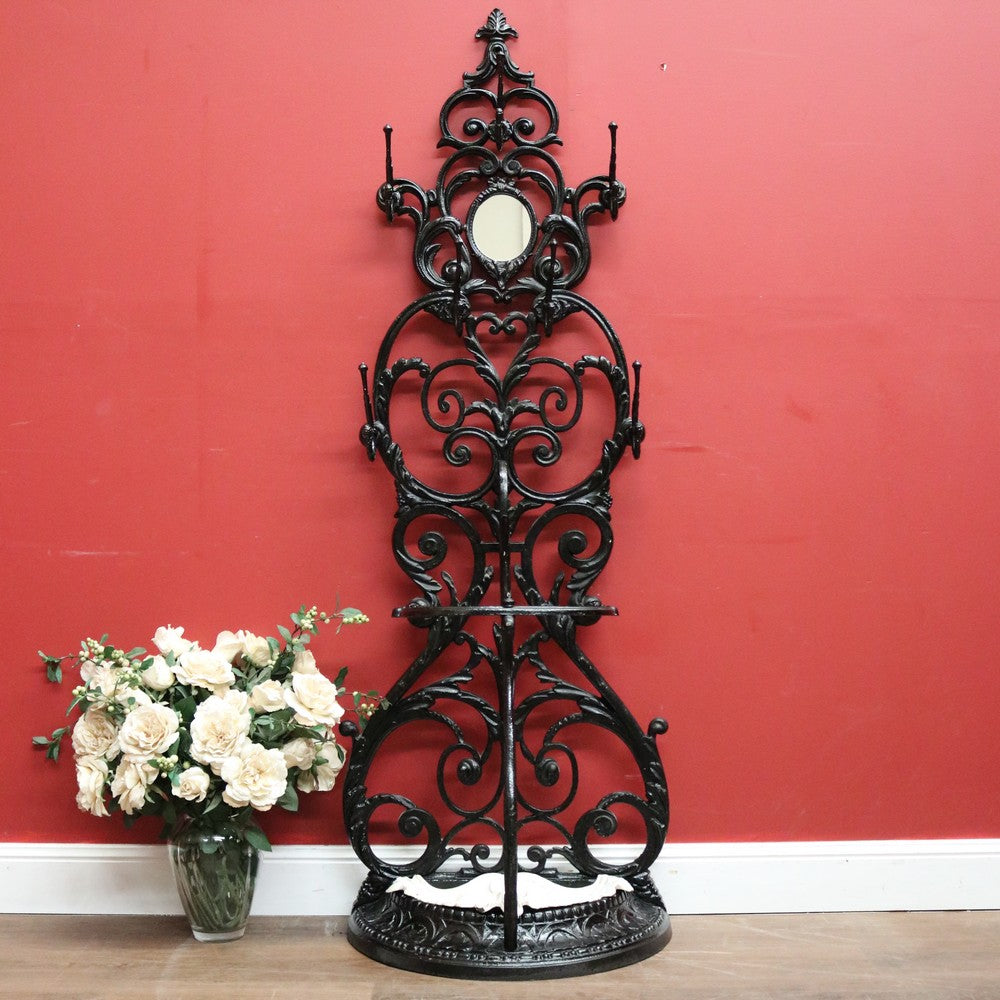 x SOLD Antique French Cast Iron Umbrella Stand, Coat Rack, Hat B11531