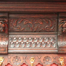 Load image into Gallery viewer, x SOLD Antique French Oak Coat Rack, Seven Hook, Carved Lion&#39;s Head Coat Rack. B11327
