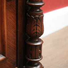 Load image into Gallery viewer, x SOLD Antique French Hall or Side Cabinet, Walnut, Burr Walnut and Marble Lamp Table. B11695

