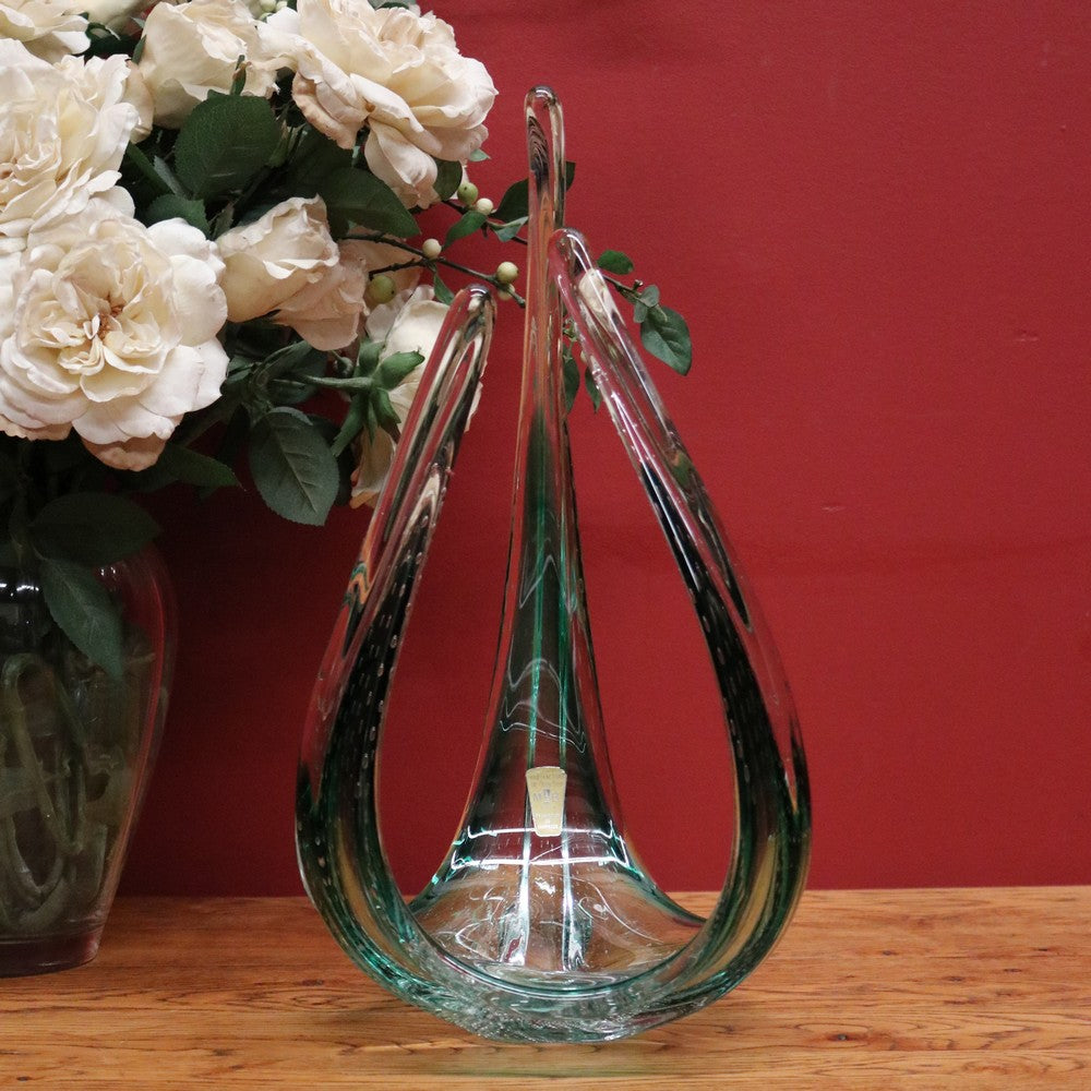 x SOLD Vintage Retro Murano-Style Art Glass Vase, Manufacture De Boussu, De Maitrise. B11641