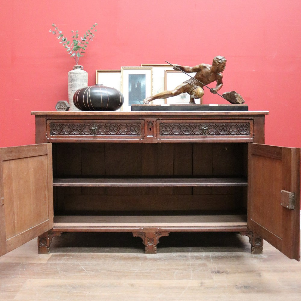 x SOLD Antique French Oak Door drawer Sideboard or Hall