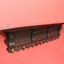 Load image into Gallery viewer, x SOLD Antique French Oak Coat Rack, Seven Hook, Carved Lion&#39;s Head Coat Rack. B11327

