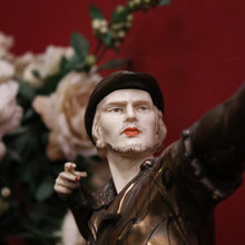 Load image into Gallery viewer, x SOLD Antique French Art Deco Bronze and Marble Base Statue Robin Hood, circa 1930. B11302
