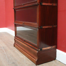 Load image into Gallery viewer, x SOLD Antique Solicitors Bookcase, Four Section Glass Door Bookcase Wernicke Barristers Bookcase. B11795
