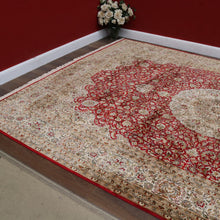 Load image into Gallery viewer, Large Handmade Hali Silk Kashan Rug by Hali Exclusive Handmade Rugs. B13131
