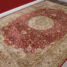 Load image into Gallery viewer, Large Handmade Hali Silk Kashan Rug by Hali Exclusive Handmade Rugs. B13131
