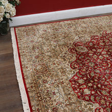 Load image into Gallery viewer, Large Handmade Hali Silk Kashan Rug by Hali Exclusive Handmade Rugs. B13131
