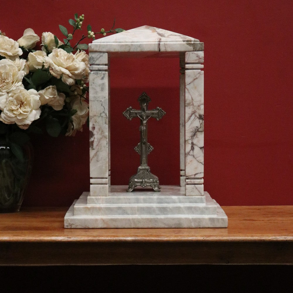 Antique French Marble Tabernacle, Religious Altar, Temple, For your Religious Pieces. B11848