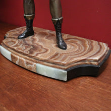 Load image into Gallery viewer, x SOLD Antique French Art Deco Bronze and Marble Base Statue Robin Hood, circa 1930. B11302
