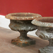 Load image into Gallery viewer, x SOLD A Pair of Antique French Cast Iron Staircase Base Jardinière Planters or Pot planters. B11862
