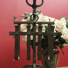 Load image into Gallery viewer, Antique French Hand-Forged Magazine Rack with Ashtray, Magazine Holder. B11424
