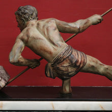 Load image into Gallery viewer, Antique French Bronze and Marble Statue, Art Deco Sculpture, Guislain 1930s B11366
