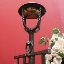 Load image into Gallery viewer, Antique French Hand-Forged Magazine Rack with Ashtray, Magazine Holder. B11424
