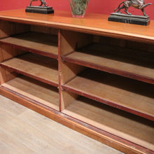 Load image into Gallery viewer, x SOLD Antique American Mahogany Shop Counter, Clerk&#39;s Cabinet now a TV Unit or Sideboard. B11791
