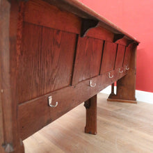 Load image into Gallery viewer, x SOLD Antique French Church Pew, Antique Oak Church or Gothic Hall Seat, Verandah Chair B11540
