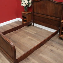 Load image into Gallery viewer, Antique French Double Bed, includes the Headboard, Foot and Side Rails. B11964
