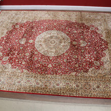 Load image into Gallery viewer, Large Handmade Hali Silk Kashan Rug by Hali Exclusive Handmade Rugs. B13131
