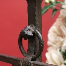 Load image into Gallery viewer, Antique French Hand-Forged Magazine Rack with Ashtray, Magazine Holder. B11424
