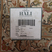 Load image into Gallery viewer, Large Handmade Hali Silk Kashan Rug by Hali Exclusive Handmade Rugs. B13131
